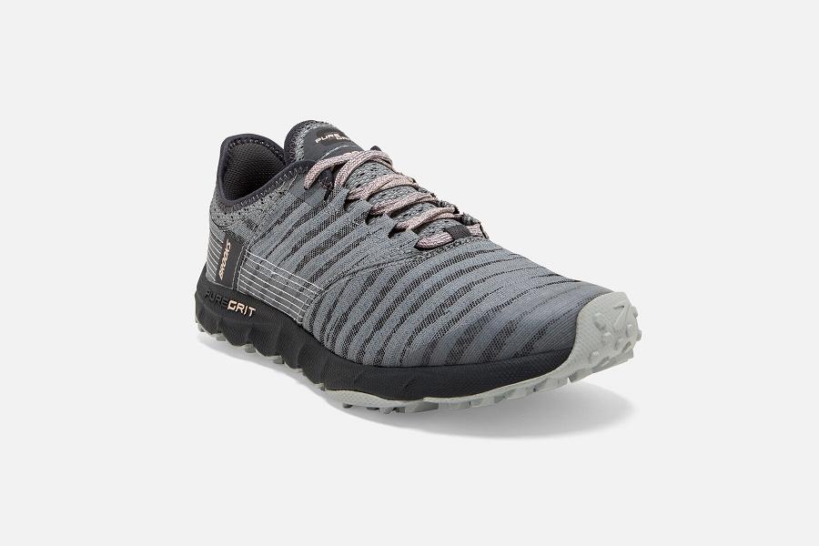 Brooks Αθλητικά Παπούτσια PureGrit 8 Γυναικεια Γκρι GR374651